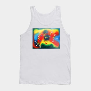 Oil Painting - Caffeine Molecule 2003 Tank Top